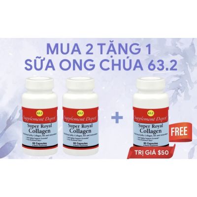 #63.2 Super Royal Collagen (60 capsules) BUY 2 GET 1 FREE ($50/UNIT)