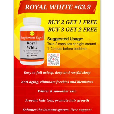 63.9 Sữa ong chúa trắng da trị nám Royal White -Buy 3 Get 2 FREE