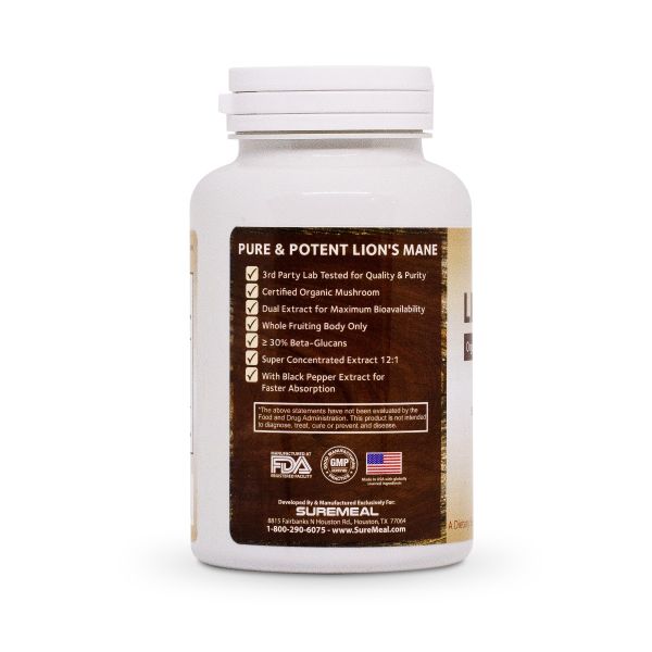 Lion's Mane - Nấm Hầu Thủ (150 Veg Capsules)