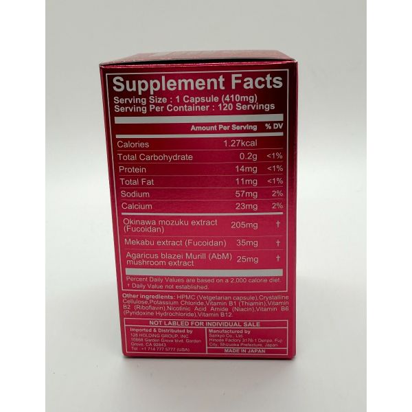 Premium Okinawa Fucoidan (410 mg/120 Capsules) BUY 2 GET 1 FREE