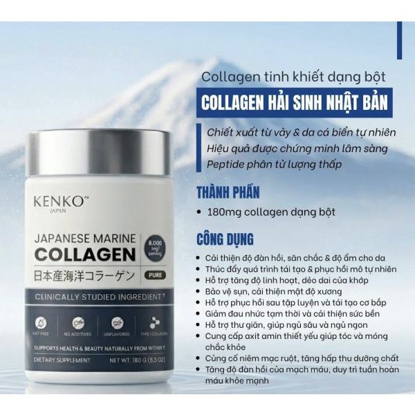 Kenko Japanese Marine Collagen (Net Wt. 180g/6.3 oz) BUY 3 GET 1 FREE (Value: $88/each)